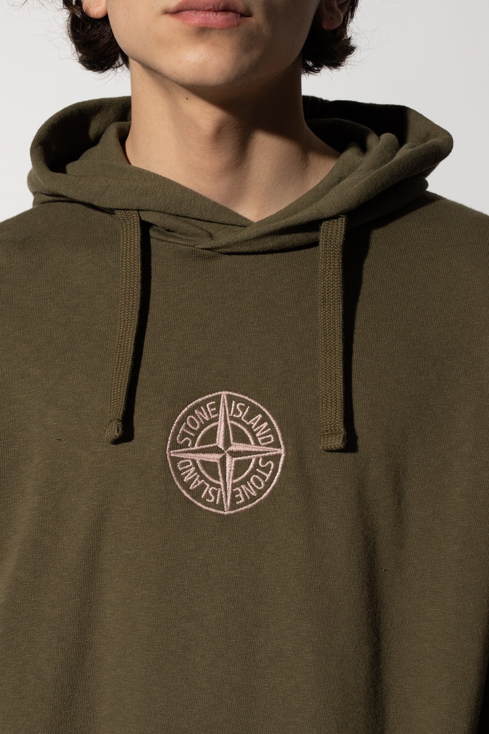 Stone Island Embroidered hoodie | Men's Clothing | IetpShops
